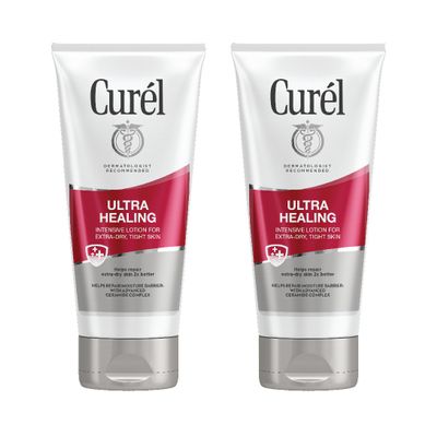 Curl Ultra Healing Body Lotion, Moisturizer for Extra Dry Skin, Body and Hand Lotion with Advanced Ceramide Complex and Hydrating Agents, 6 Ounce (Pack of 2)