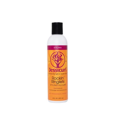Jessicurl, Rockin' Ringlets Styling Potion, No Fragrance Added, 8 Fl oz. Curl Enhancer with Flaxseed Extract, Curl Defining Styler for Curly Hair and Frizz Control
