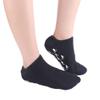 2 Pairs Women Men Moisturizing Gel Socks for Soften Cracked Skin Non-Skid Soft Cotton Gripper Socks Spa Moisturizing Socks Feet Care Treatment (Black) view 2
