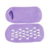 2 Pairs Women Men Moisturizing Gel Socks for Soften Cracked Skin Non-Skid Soft Cotton Gripper Socks Spa Moisturizing Socks Feet Care Treatment (Purple) view 1