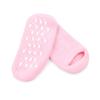 2 Pairs Women Men Moisturizing Gel Socks for Soften Cracked Skin Non-Skid Soft Cotton Gripper Socks Spa Moisturizing Socks Feet Care Treatment (Pink) view 3