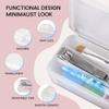 Beauticom Double-Layer Personal Storage Storage Case for Professional Nail Art Pens, Nail Brush, Tools (Frosted White) view 2