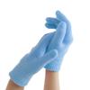 2Pairs Women Men Moisturizing Gel Gloves for Soften Cracked Skin Soft Cotton Spa Moisturizing Gloves Hand Mask Care Treatment (Blue) view 2