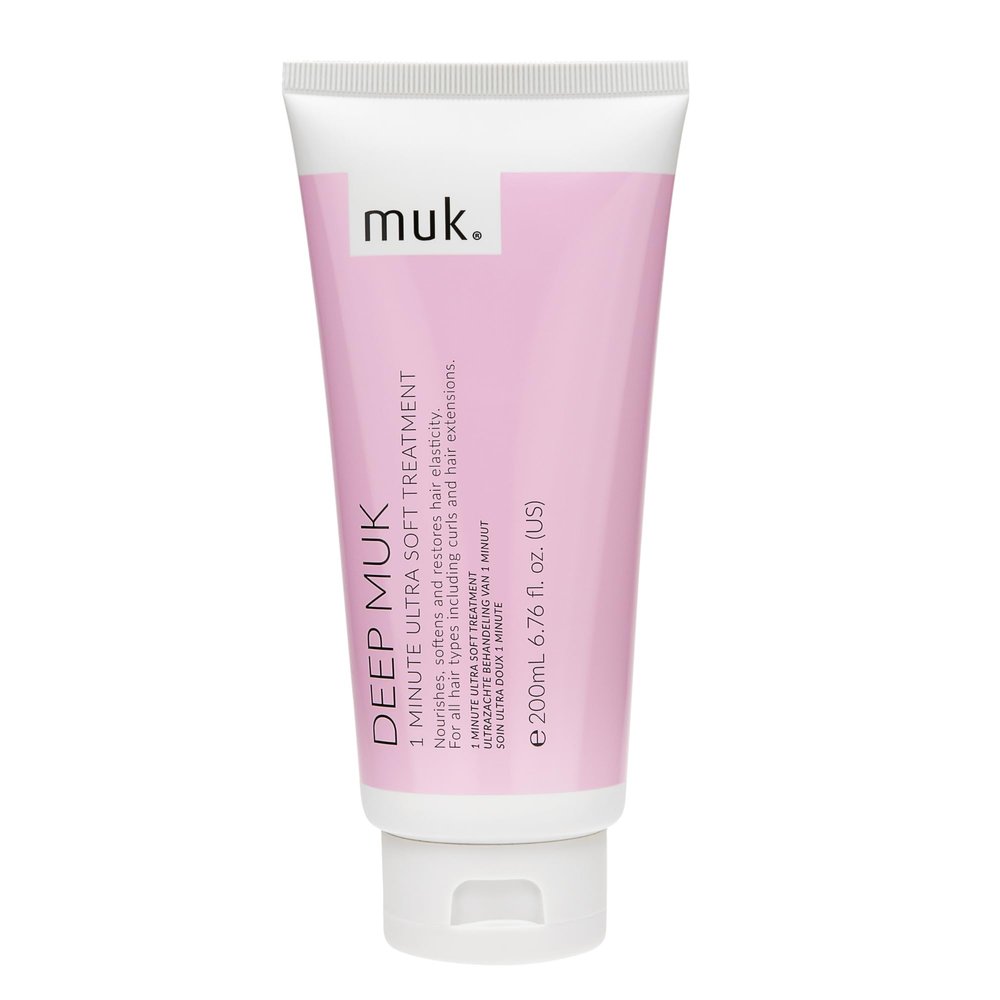 MUK. Deep muk Ultra Soft 1 minute hair treatment for All Types - Hair Treatment Nourishes, Softens, Hair Repair & Improves Elasticity. Hydrating Smoothing Formula for Shine, 200ml