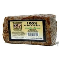 100% African Black Soap Bar w/ Cucumber Melon