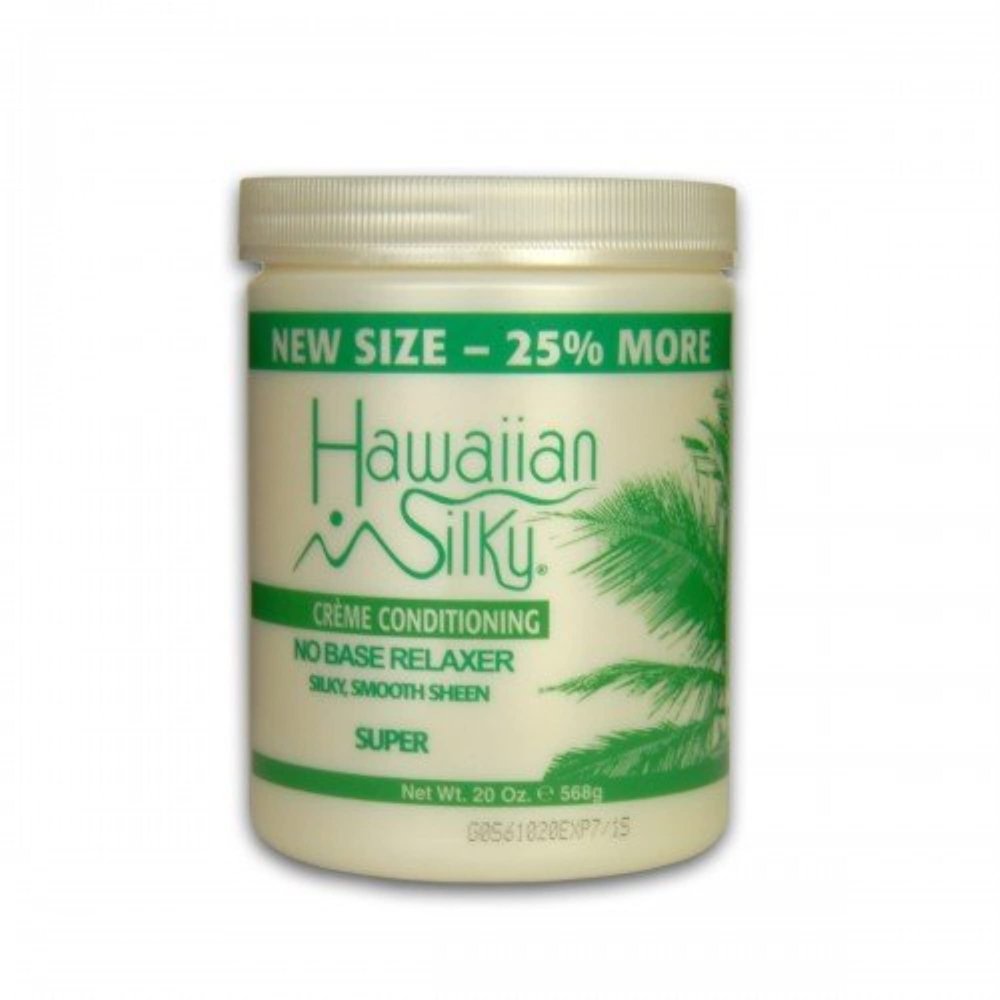 Hawaiian Silky no base relaxer, super, Beige, 20 Ounce