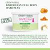 Clean + Easy BAREzilian Hard Wax, Non-Strip Hair Removal Depilatory Wax for Full Body, Bikini Brazilian Waxing, Great for Sensitive Skin - Ideal for Women and Men, 14 oz view 3