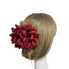 4 Pcs Large Silk Flower Bow Hair Claw Jaw Clips For Women Hair clamps view 3
