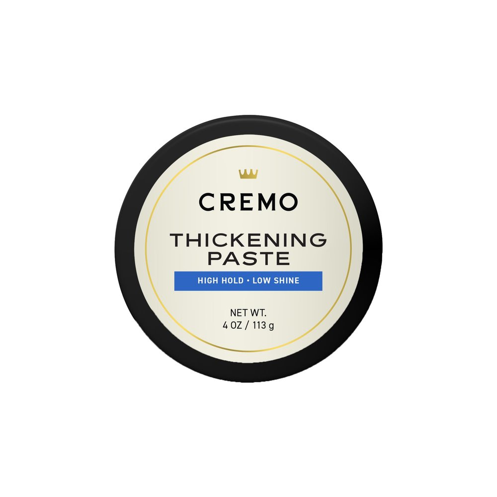 Cremo Hair Thickening Paste for Men - Premium Barber Grade Thickening Paste, High Hold and Low Shine, Hair Styling 4 Oz
