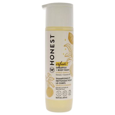 The Honest Company Perfectly Gentle Sweet Shampoo and Body Wash with Naturally Derived Botanicals, Orange Vanilla, Chamomile, 10 Fl Oz