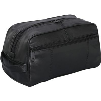 Bellino Leather Toiletry Kit, Black