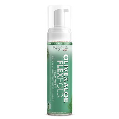 Originals by Africa's Best Olive Oil Foam Wrap Lotion, 6.5oz Bottle, Natural Conditioning, Alcohol Free Flexible Hold, Moisturizes and Helps Strengthen Hair