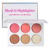 Blusher & Illuminator Highlighter & Bronzer Powder Contour Collection Set - 3 Blusher & 3 Highlighter Powder Palette - Perfect for Contouring and Highlighting - Vegan and Cruelty Free view 1