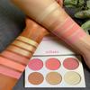 Blusher & Illuminator Highlighter & Bronzer Powder Contour Collection Set - 3 Blusher & 3 Highlighter Powder Palette - Perfect for Contouring and Highlighting - Vegan and Cruelty Free view 3