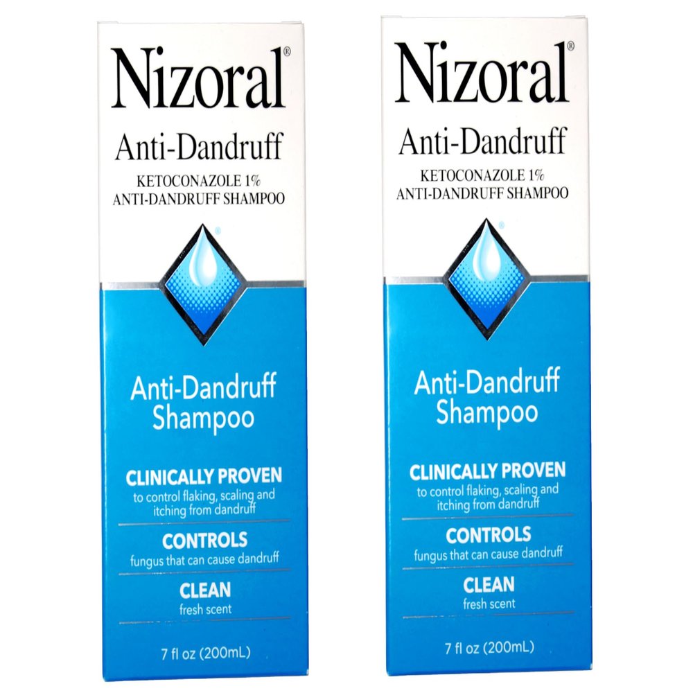 Nizoral A-D Ketoconazole Anti-Dandruff Shampoo 7 fl oz (Pack of 2)
