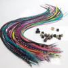 20 Real Feathers Hair Extension Kit - Assorted Colors, Long Natural Thin Feathers, 7-13 Length, 100% Real Rooster Feathers view 1