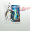 20 Real Feathers Hair Extension Kit - Assorted Colors, Long Natural Thin Feathers, 7-13 Length, 100% Real Rooster Feathers view 4