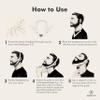 Aberlite FlexShaper 2.0 - Beard Shaper for Men - Hands-Free & Flexible Neckline Guide - Beard Trimmer Tool - Lineup Stencil Kit - White view 3