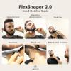 Aberlite FlexShaper 2.0 - Beard Shaper for Men - Hands-Free & Flexible Neckline Guide - Beard Trimmer Tool - Lineup Stencil Kit - White view 4