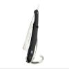 Barber Style Cut Throat Razor Men in Black Handle with Fitting Stand/Stainless. view 3