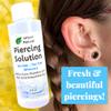Urban ReLeaf Piercing Solution ! Soothing Sea Salts & Tea Tree AFTERCARE 4 oz, Ready to use. Safely Clean and Calm New & Stretched Piercings. Gentle Effective Natural & Proven. Works Fast view 3