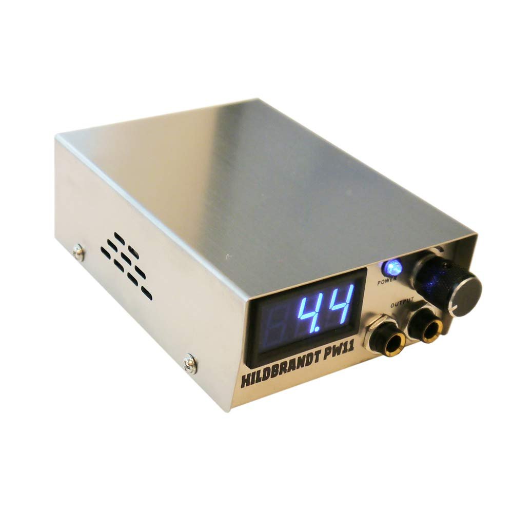 HILDBRANDT Spartan Tattoo Machine Power Supply Unit AC Phono Box 2 Amp Gun