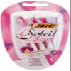 BIC Soleil Scent 3-Blade Lady Razor with Lubricating Strip for a Smooth shave and Easy Grip Handle, Pack of 4 view 1
