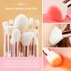 Jessup Brand 25pcs Professional Makeup Brush set Beauty Cosmetic Foundation Power Blushes eyelashes Lipstick Natural-Synthetic Hair Brushes set (Pearl White/Rose Gold) view 4