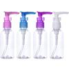 Transparent Travel Bottles Pump Bottle Lotion Dispenser Bottle, 4 Pieces(100 ml) view 1