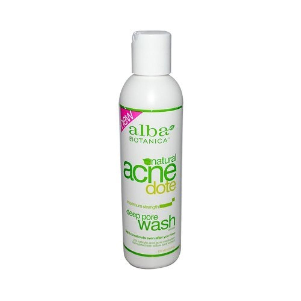 Alba Botanica Natural Acnedote Deep Pore Wash, 6 oz (Pack of 10)