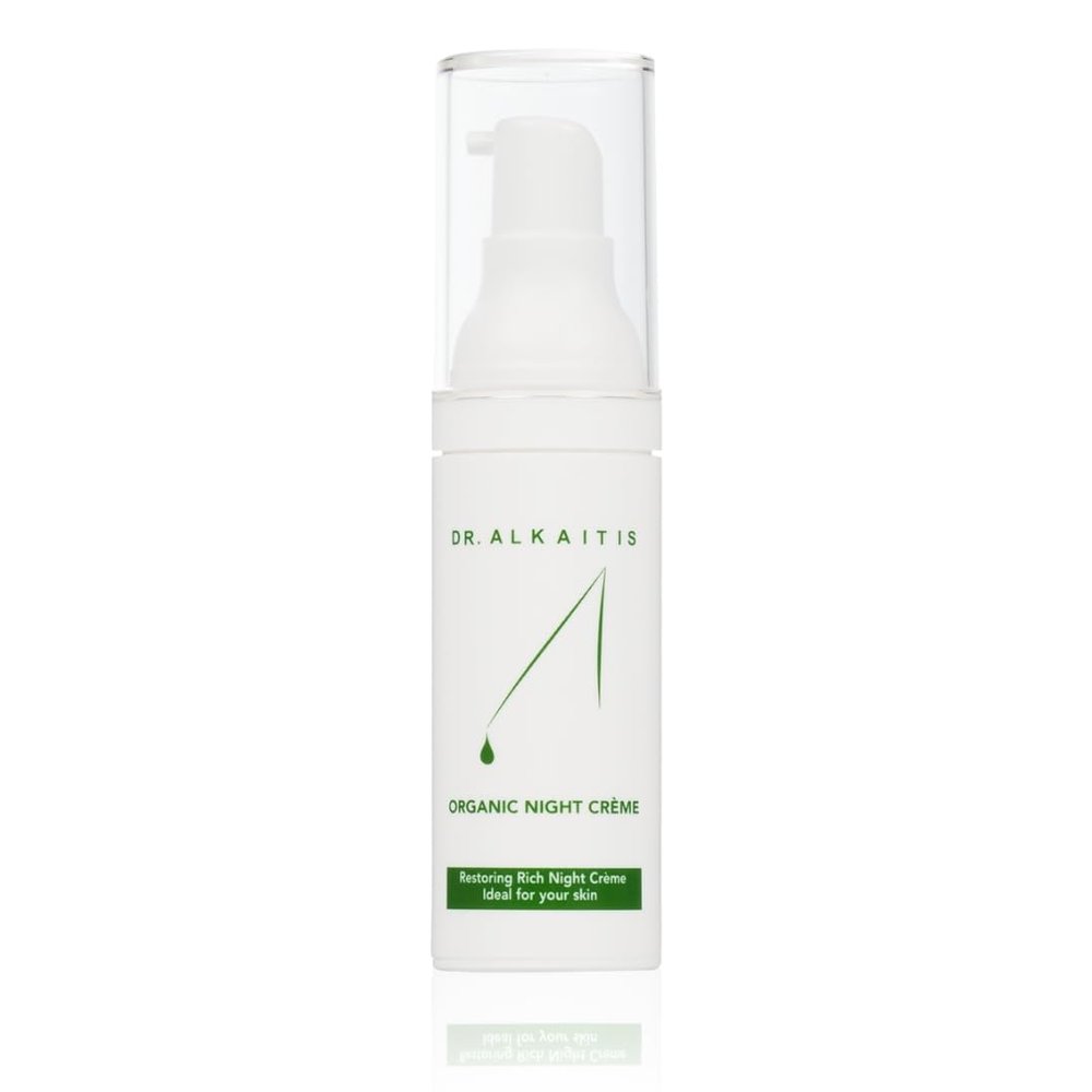 DR. ALKAITIS Organics Night Crme - Restorative Moisturizer with Sacha Inchi & Vitamin Complex - Overnight Repair Cream (30ml/1oz)