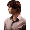 ADAMAI 11'' Cool Men Short Natural Dark-Brown Fluffy Straight Wigs Comfortable Synthetic Hair Wigs view 3