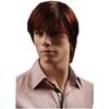 ADAMAI 11'' Cool Men Short Natural Dark-Brown Fluffy Straight Wigs Comfortable Synthetic Hair Wigs view 4