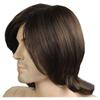 ADAMAI 10'' Cool Men Short Natural Dark-Brown Fluffy Straight Wigs Comfortable Synthetic Hair Wigs view 3