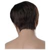 ADAMAI 9.5'' Cool Men Short Natural Brown Fluffy Straight Wigs Comfortable Synthetic Hair Wigs view 2