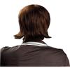ADAMAI 11'' Cool Men Short Natural Copper-Brown Fluffy Straight Wigs Comfortable Synthetic Hair Wigs view 2