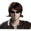 ADAMAI 11'' Cool Men Short Natural Copper-Brown Fluffy Straight Wigs Comfortable Synthetic Hair Wigs view 4