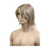 ADAMAI 12'' Cool Men Short Natural Blonde Fluffy Straight Wigs Comfortable Synthetic Hair Wigs view 1