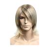 ADAMAI 12'' Cool Men Short Natural Blonde Fluffy Straight Wigs Comfortable Synthetic Hair Wigs view 4