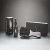 Beard Brush - Premium - 100% Boar Bristle - For the Modern Gentleman - Stained Hard Wood - Laser Etched Logo - Ergonomic Handle - Magnetic Carrying Case - Full or Patchy Facial Hair (Brush + Oil) view 4