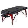 31" Montclair ThermaTop Master Massage Portable Massage Table with Memory Foam, Reiki Panels, & Shiatsu Cables (Black& Mahogany) Esthetician Bed- Lash Table view 1