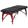 31" Montclair ThermaTop Master Massage Portable Massage Table with Memory Foam, Reiki Panels, & Shiatsu Cables (Black& Mahogany) Esthetician Bed- Lash Table view 4