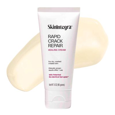 SkinIntegra Rapid Crack Repair Cream, 25% Urea with Lactic Acid, Heals Cracked Heels and Diabetic Feet, Post-Surgery Scar Care, Fragrance-Free Barrier Cream, 3 oz