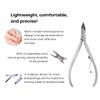 Cuticle Nipper MUNDIAL 777 Professional - Sharpened Nail Care Cuticle Trimmer for Manicure and Pedicure, Longer Stainless Steel Handle view 3