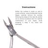 Cuticle Nipper MUNDIAL 777 Professional - Sharpened Nail Care Cuticle Trimmer for Manicure and Pedicure, Longer Stainless Steel Handle view 4
