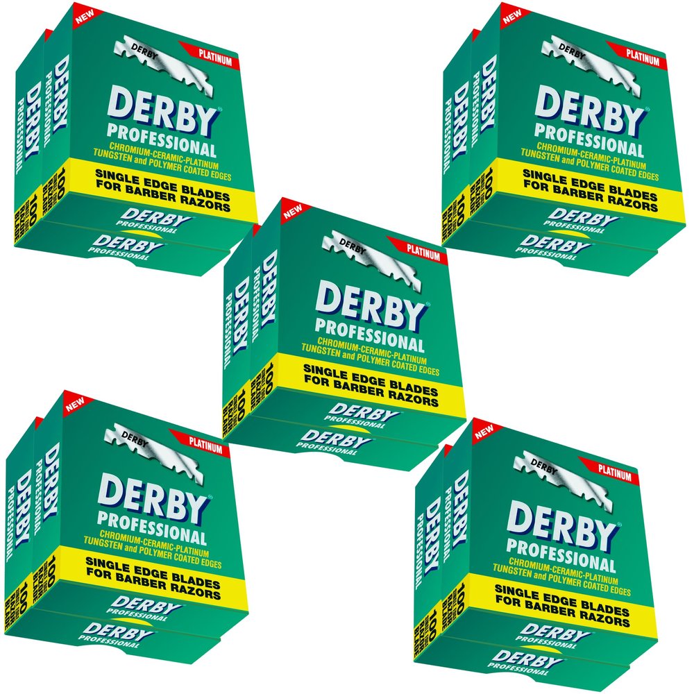 1000 "Derby Professional" Single Edge Razor Blades for straight razor