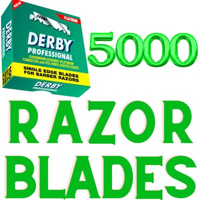 5000 "Derby Professional" Single Edge Razor Blades for straight razor