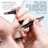 Tweezer Guru Tweezers for Women Facial Hair & Men  Precision Slant-Pointed Eyebrow Tweezer for Ingrown Hair, Blackhead & Splinter Removal (Black) view 4