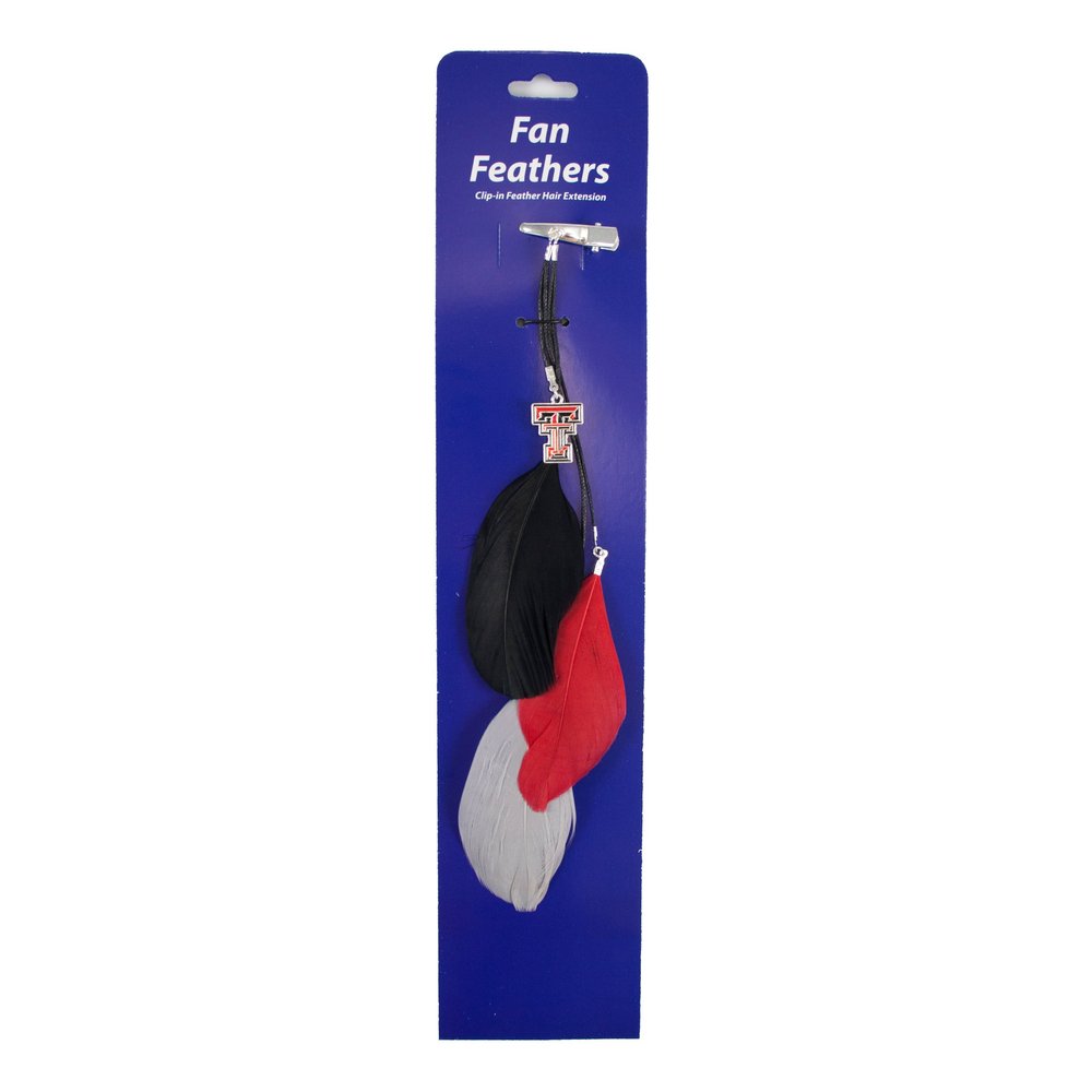 Littlearth NCAA Texas Tech Red Raiders Feather Hair Clip
