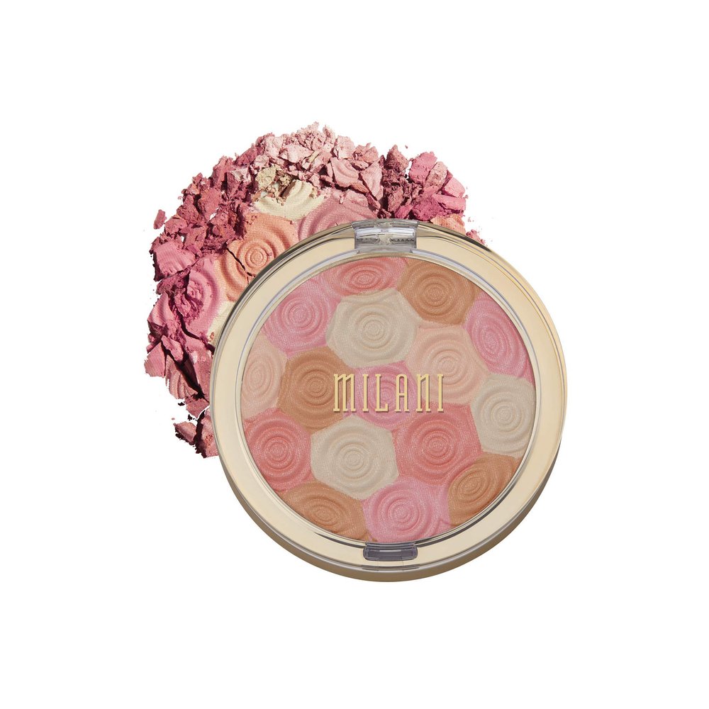 Milani Illuminating Face Powder - Beauty's Touch (0.35 Ounce) Cruelty-Free Highlighter, Blush & Bronzer in One Compact to Shape, Contour & Highlight